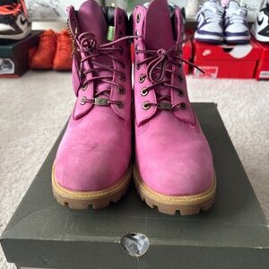 Timberland Susan G. Known x 6 inch Premium Boot ‘Pink’ size 8.5 Men’s